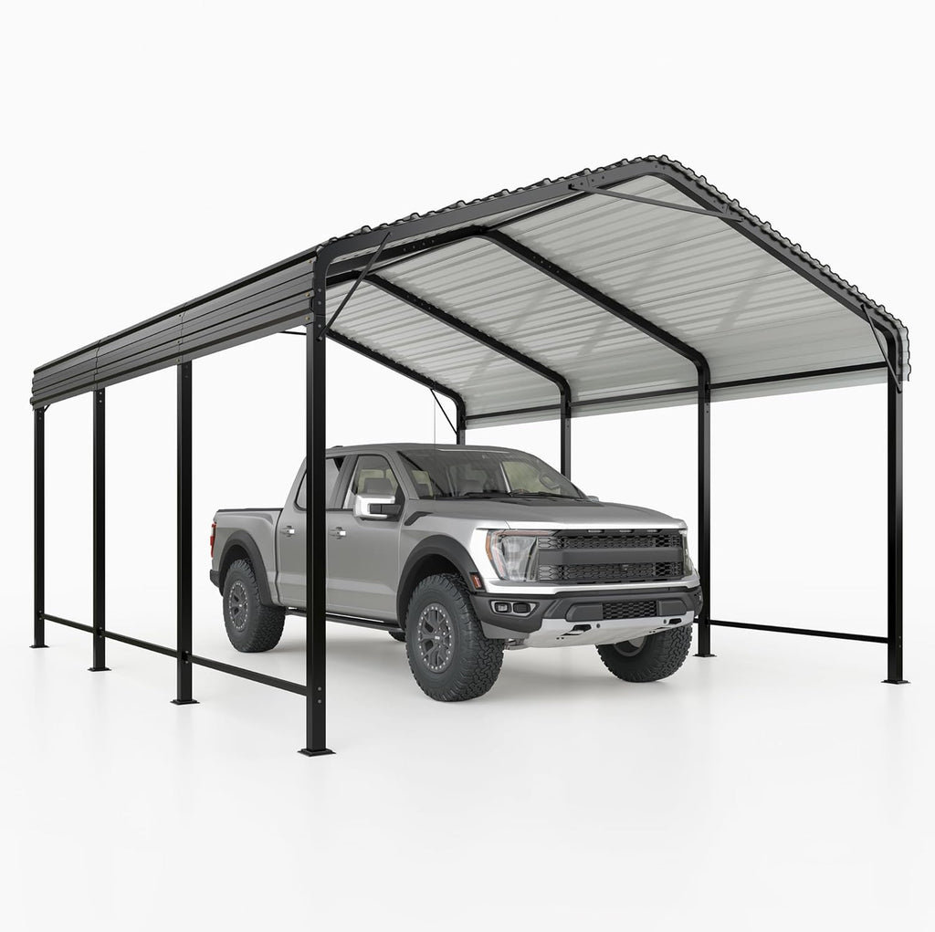 Heavy Duty Galvanized Metal Carport for Car, Boat and Truck Y817