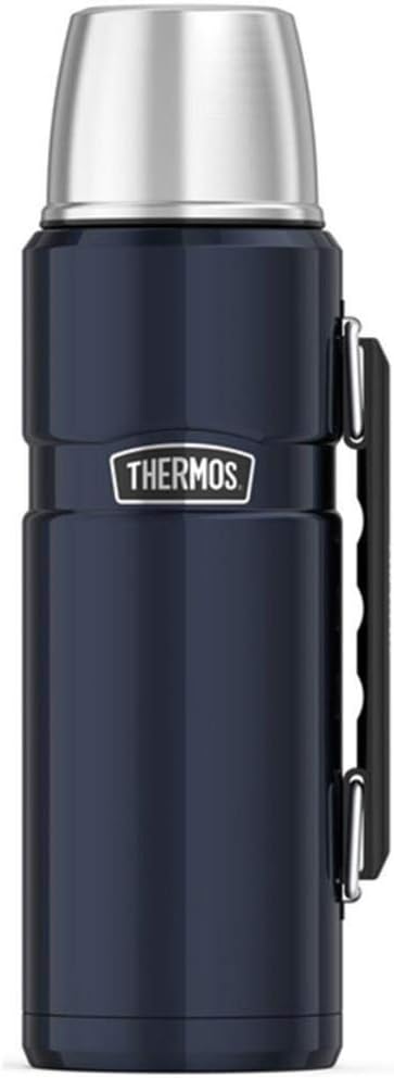 THERMOS Stainless King Vacuum-Insulated Beverage Bottle, 40 Ounce, Blue