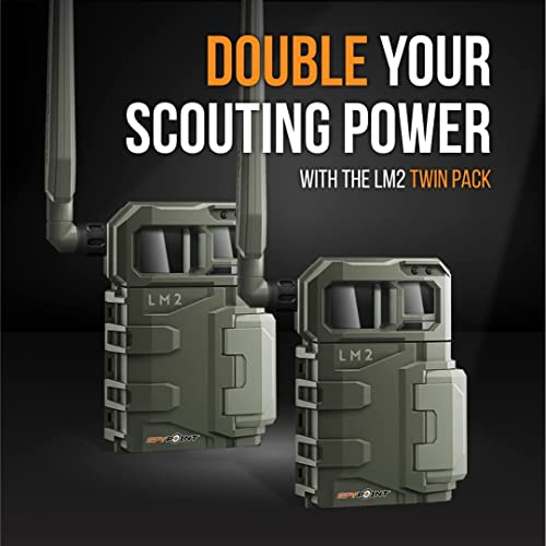 Cellular Trail Camera Twin Pack - 20MP Infrared Night Vision, 90ft Detection Range D38658