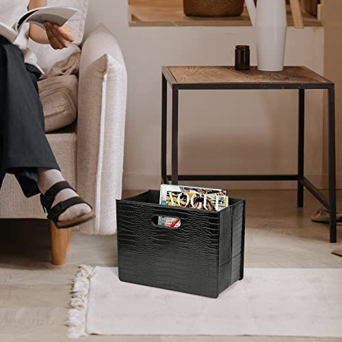 Magazine Basket Holder, Foldable Magazine Rack, Document Organizer V77877