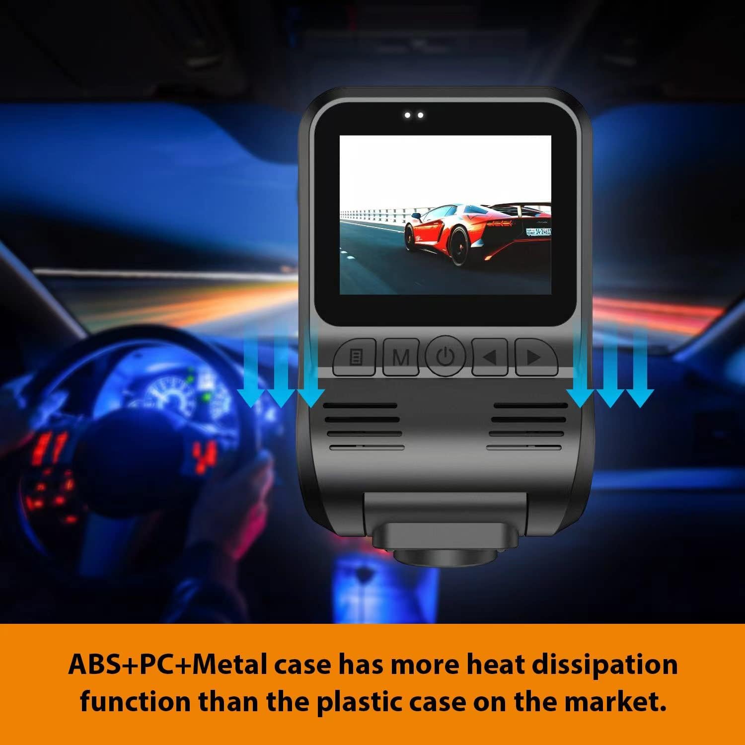 Dash Cam Front and Rear 2K 1440P with WiFi and Night Vision X11809