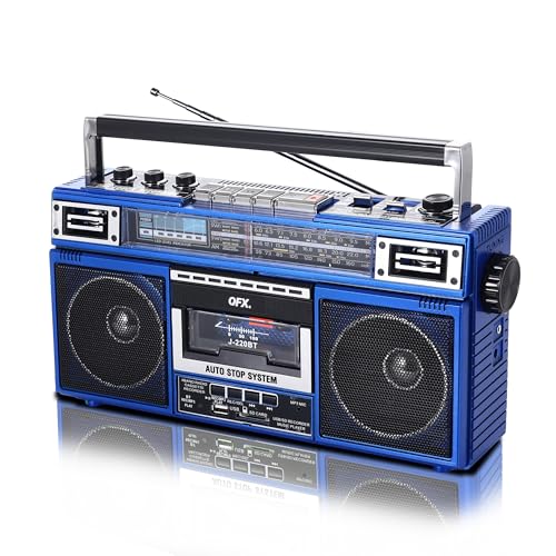 Boombox MP3 Cassette Player with Bluetooth and AM FM Radio I527
