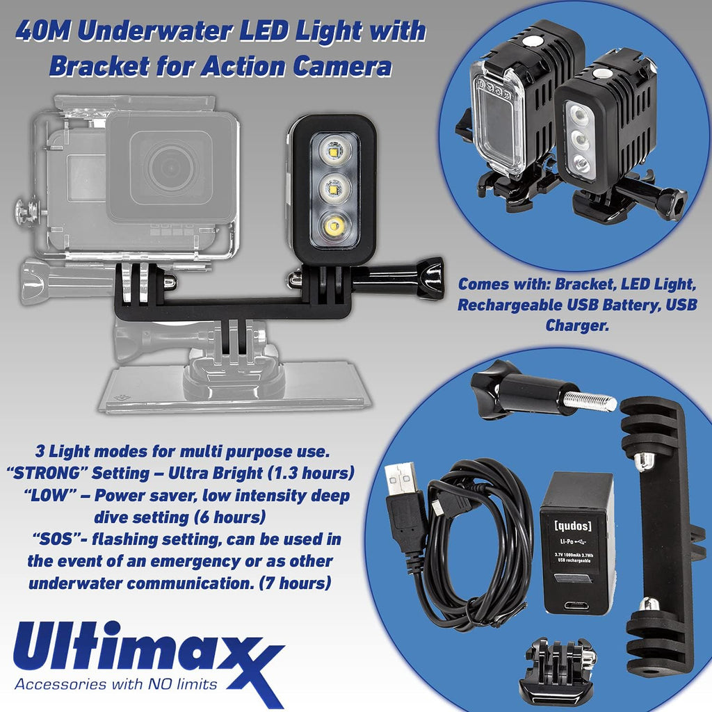 Waterproof Action Camera with Accessory Bundle U905