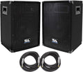 Seismic Audio - SA-10-PKG31 - Pair of 10" DJ Speakers with two 20' Speaker Cables - 10 Inch DJ Loudspeakers Club Speakers