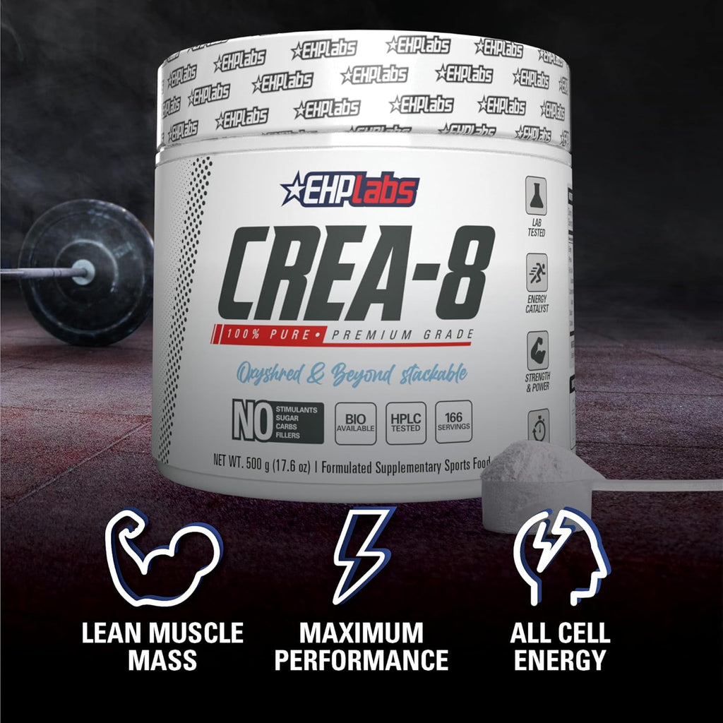 Creatine Monohydrate Powder for Muscle Growth, Unflavored, 100 Servings J6984