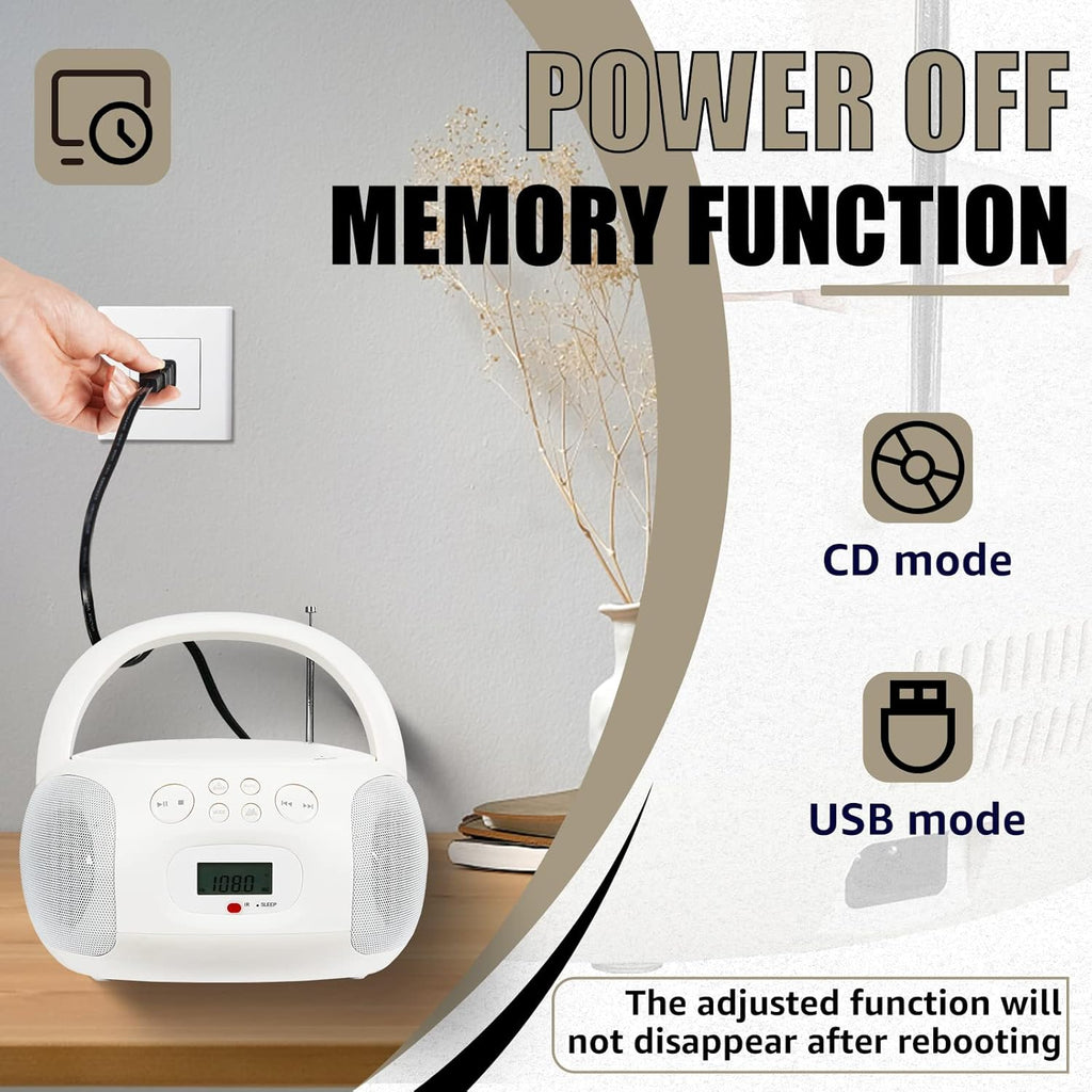 CD and Cassette Player Combo with Stereo Sound, Remote Control, Bluetooth, USB, AUX I500