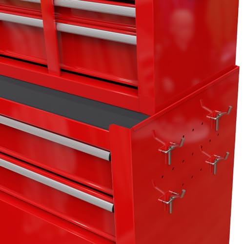 8 Drawer Rolling Tool Chest with Wheels, Lockable Tool Storage Cabinet T50167