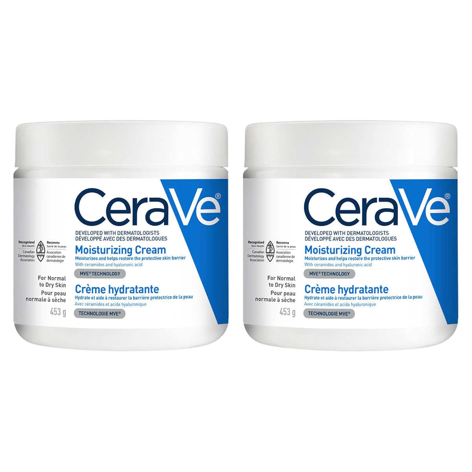 CeraVe Moisturizing Cream, 16 Ounce (Pack of 2)