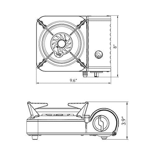 Portable Butane Camping Stove with Carrying Case M1350