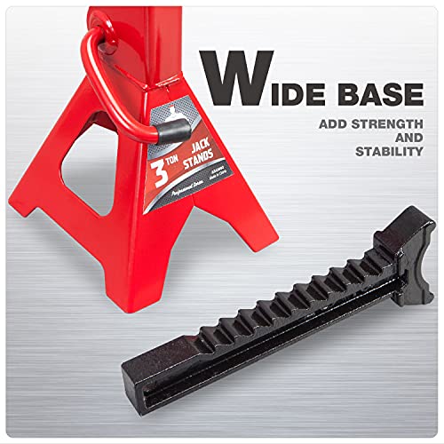 2 Ton Car Lifting Stand, Red, 2 Pack T1699