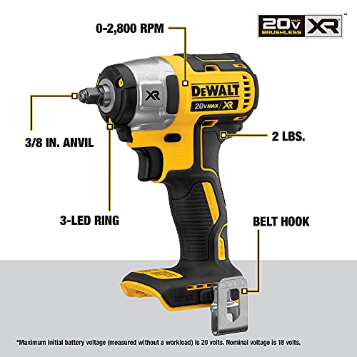 Cordless Impact Wrench, 3/8-Inch, Tool Only H757551
