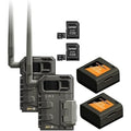SPYPOINT LM2 Twin Pack Cellular Trail Camera - 20MP Photos, Infrared Game Night Vision Photos, 90' Flash Trail Camera & Detection Range with 32GB Micro SD Cards and Lit-10 Batteries (Nationwide)