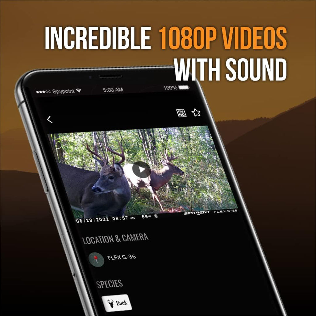 Cellular Trail Camera 36MP 1080p with Sound and GPS A146