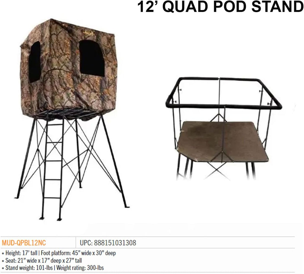Quad Pod Hunting Platform with 360-Degree Shooting Rail R368