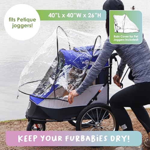 Pet Jogger/Stroller and Bike Trailer for Small to Large Dogs, Cats, and Pets, Supports up to 77LBS C367666