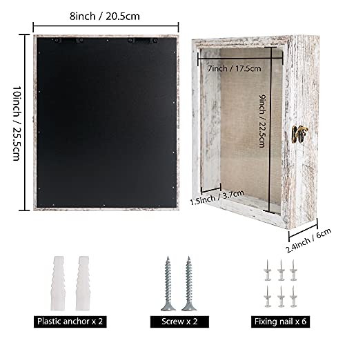 Shadow Box Frame 11x14 Display Case with Glass Door P350