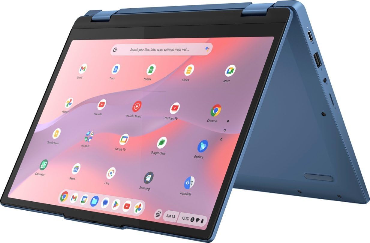 12.2" Touchscreen Chromebook Laptop, Intel N100, 4GB RAM 64GB Storage E80618