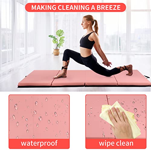 Gymnastics Mats 4x6x2 Inch Folding Tumbling Mat for Home Exercise O966