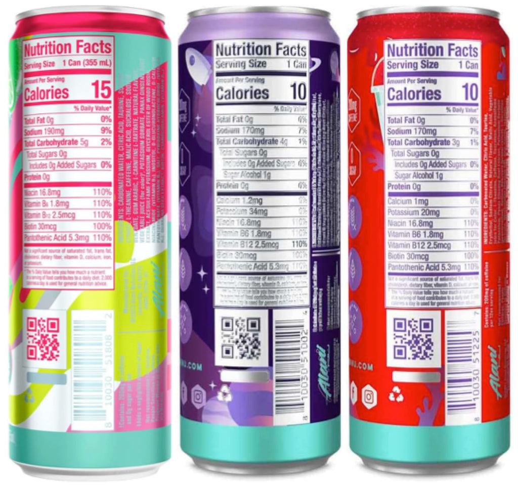 Sugar Free Energy Drinks Variety Pack, 12 oz Cans Q227