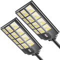 1000W Solar Street Lights Outdoor Waterproof,Solar Parking Lot Lights,6500k Led Solar Lights pole,Motion Sensor,Remote Control, Dusk to Dawn,Commercial Grade