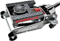 Powerbuilt 2 Ton Triple Lift Floor Jack, Lifts Cars, Trucks, Motorcycles, ATV's, Transmissions, Tie-Down Loops, Locking Safety Bar - 620422E, Silver