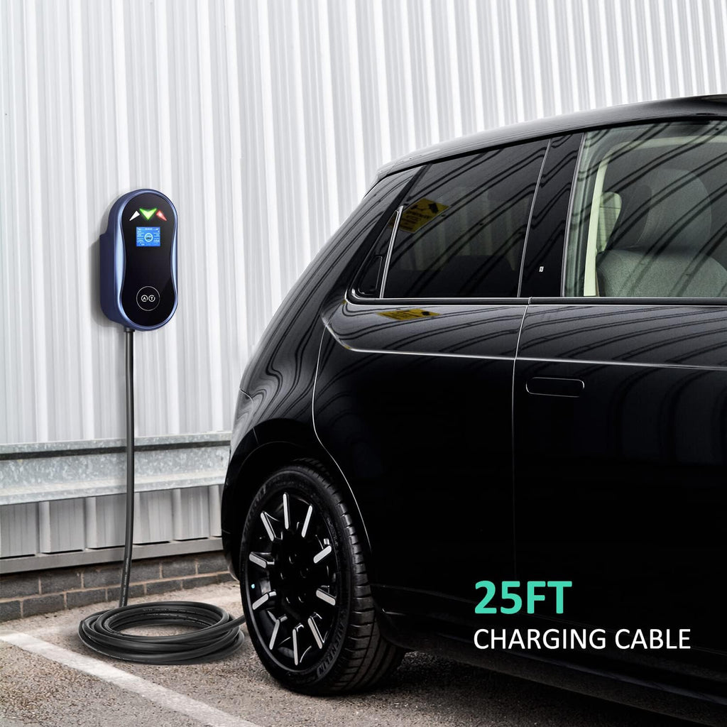 EV Charger with WiFi, 25-Foot Cable, Indoor/Outdoor A73372