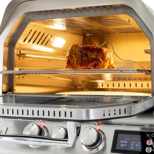 26-Inch Built-In Natural Gas Outdoor Pizza Oven with Rotisserie A193221