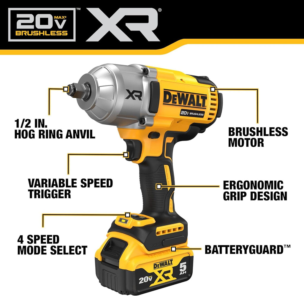 1/2 in. High Torque Impact Wrench with Hog Ring Anvil Kit L647