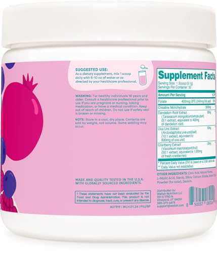 Creatine Monohydrate with Dandelion, Uva Ursi, and Cranberry Extract T89952
