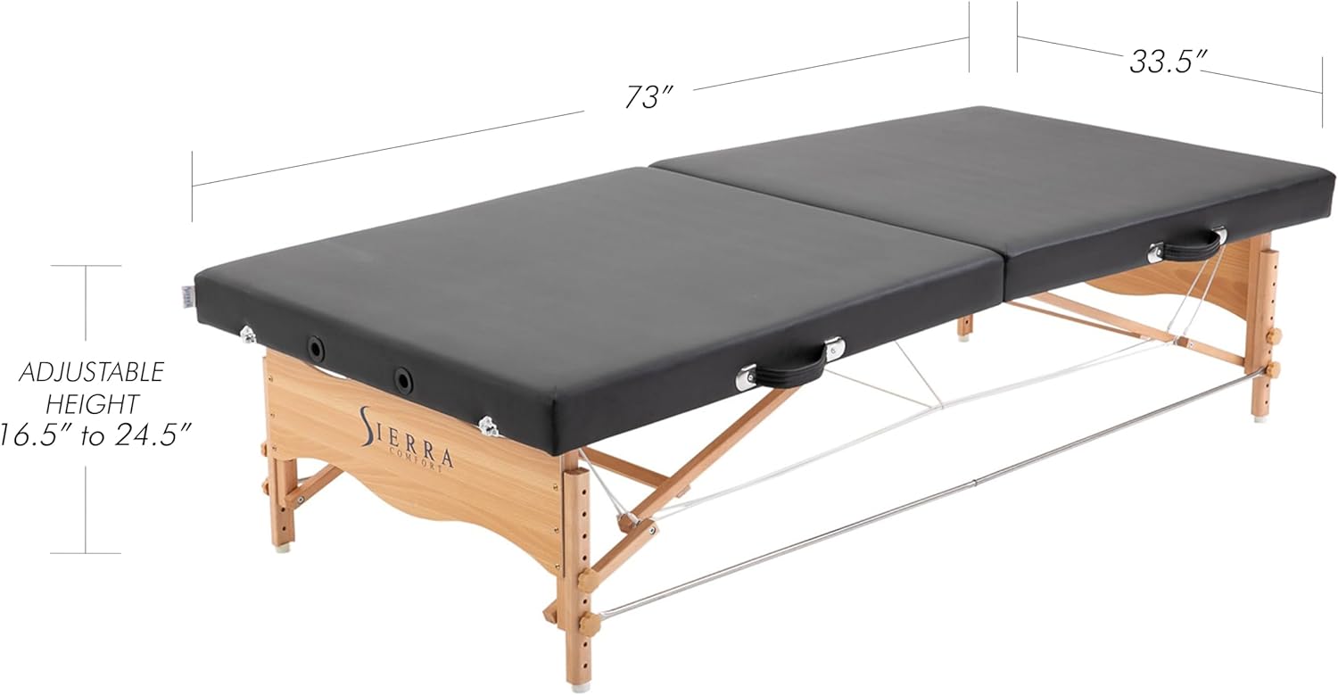 Low-Level Massage Table, Black C14837
