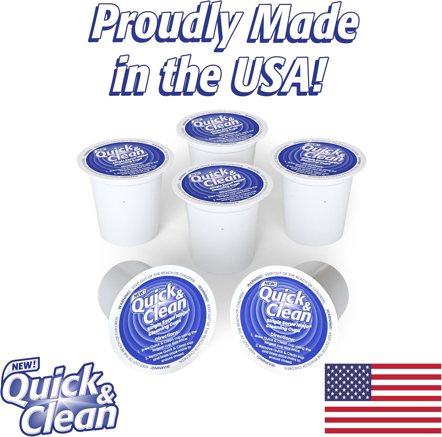 12-Pack Cleaning Pods for Single-Serve Coffee Machines, Removes Stains, Eco-Friendly V46412