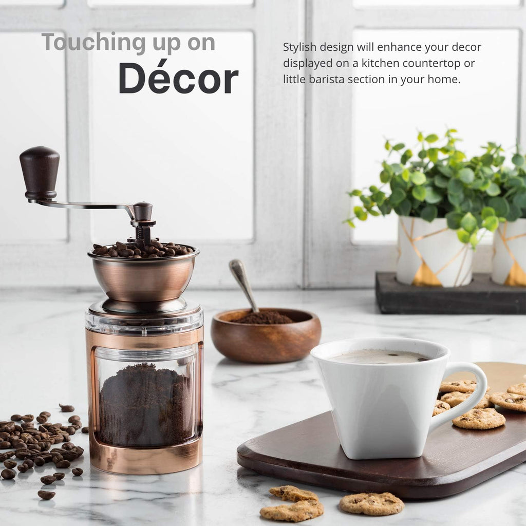 Manual Coffee Grinder with Adjustable Settings for French Press, Espresso N90489