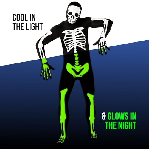 Adult Skeleton Costume Glow in Dark I593