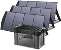 ALLPOWERS S2000 Pro Solar Generator with 3x SP033 Panels Included 2400W MPPT Portable Power Station with 3pcs Foldable Solar Panel 200W, Solar Backup Power for RV Van House Outdoor Camping