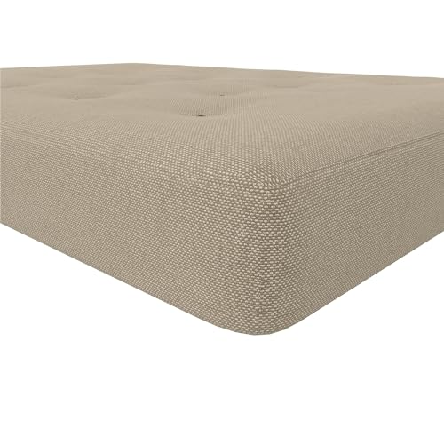 6-Inch Bonnell Coil Futon Mattress, Polyester Linen, Full, Dark Gray X2340