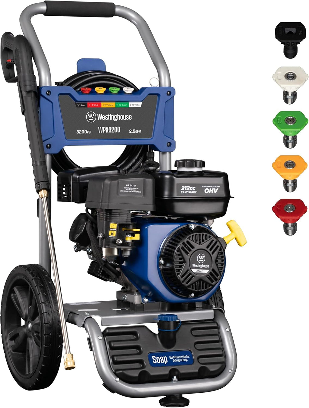 Electric Pressure Washer Bundle 2100 PSI with Gas Pressure Washer 3200 PSI U576440