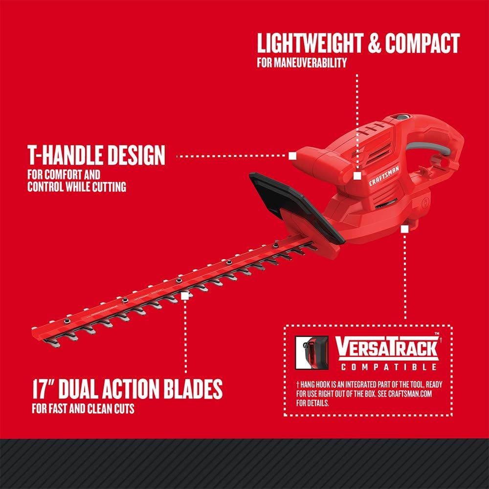 Corded Hedge Trimmer, 17-inch H6661