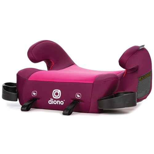 Diono Solana 2 XL 2022, Dual Latch Connectors, Lightweight Backless Belt-Positioning Booster Car Seat, 8 Years 1 Booster Seat, Blue