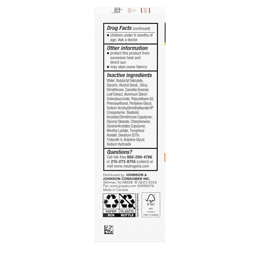 Face Serum Sunscreen SPF 60, Non-Comedogenic, Lightweight UVA/UVB Protection B42012