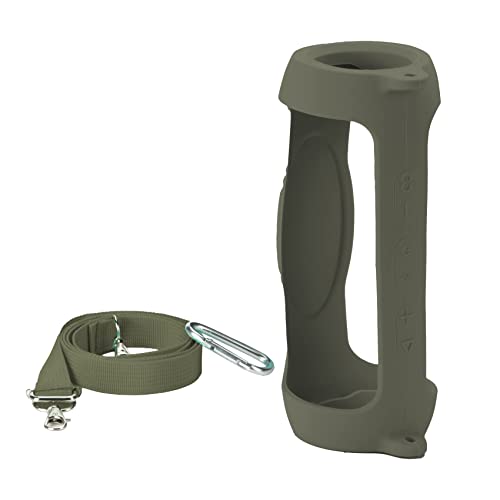 Silicone Cover Case for Bluetooth Speaker with Carabiner Y910