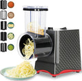 250W Professional Electric Cheese Grater for Block Cheese,Automatic Cheese Grater for Potato,Carrots,Salad Shooter Electric Slicer Shredder with 5 Types of Blades,Your Nice Kitchen Helper!