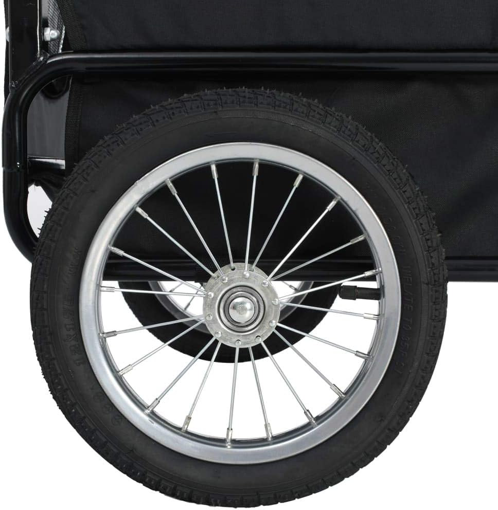 Dog Bike Trailer and Jogging Stroller, Folding Pet Carrier T80544