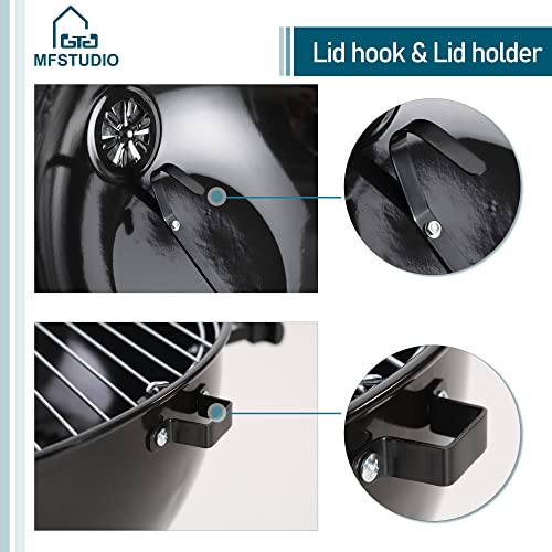 18" Kettle Charcoal Grill with Slide Out Ash Catcher, Outdoor BBQ X780