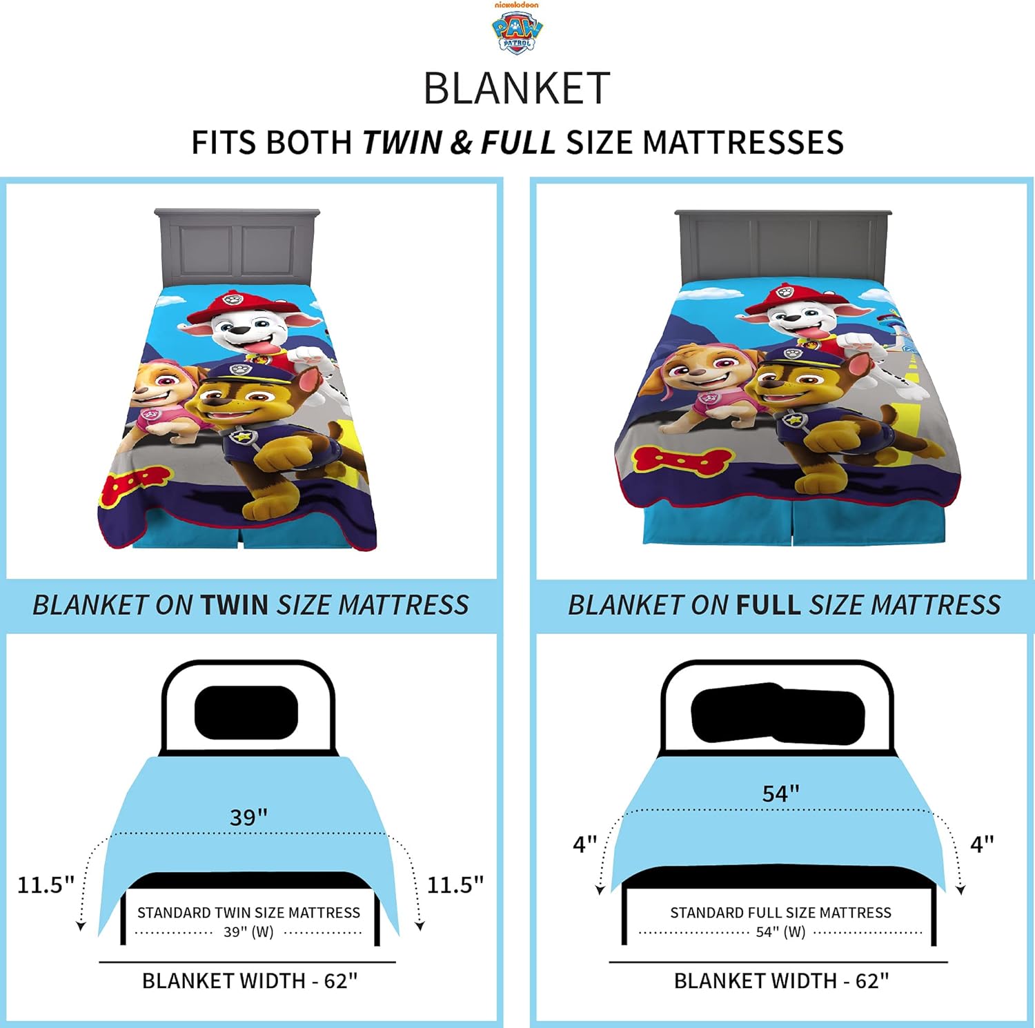 Super Soft Plush Micro Raschel Blanket, 62 x 90 in R34990