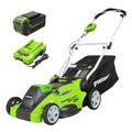 Greenworks 40V 21" Brushless Cordless (Self-Propelled) Lawn Mower (LED Headlight + Aluminum Handles), 5.0Ah Battery and Charger Included (75+ Compatible Tools)