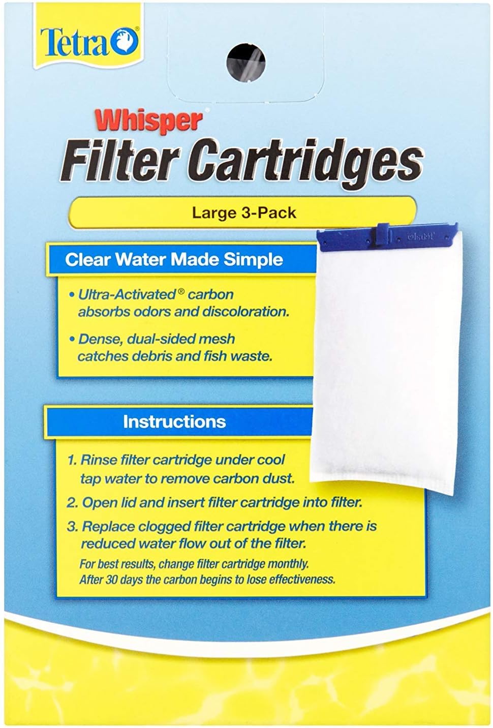 Large Aquarium Filter Cartridge 3pk K754