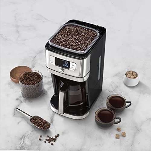 Fully Automatic Burr Grind & Brew, 12-Cup Glass Coffee Maker O389006