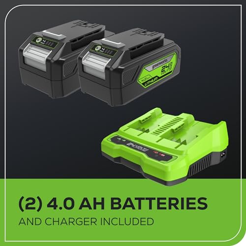 17" Brushless Cordless Push Lawn Mower with Batteries and Charger U7892