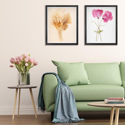 Shadow Box Frame 11 x 14in with Adhesive Tape, Black S782