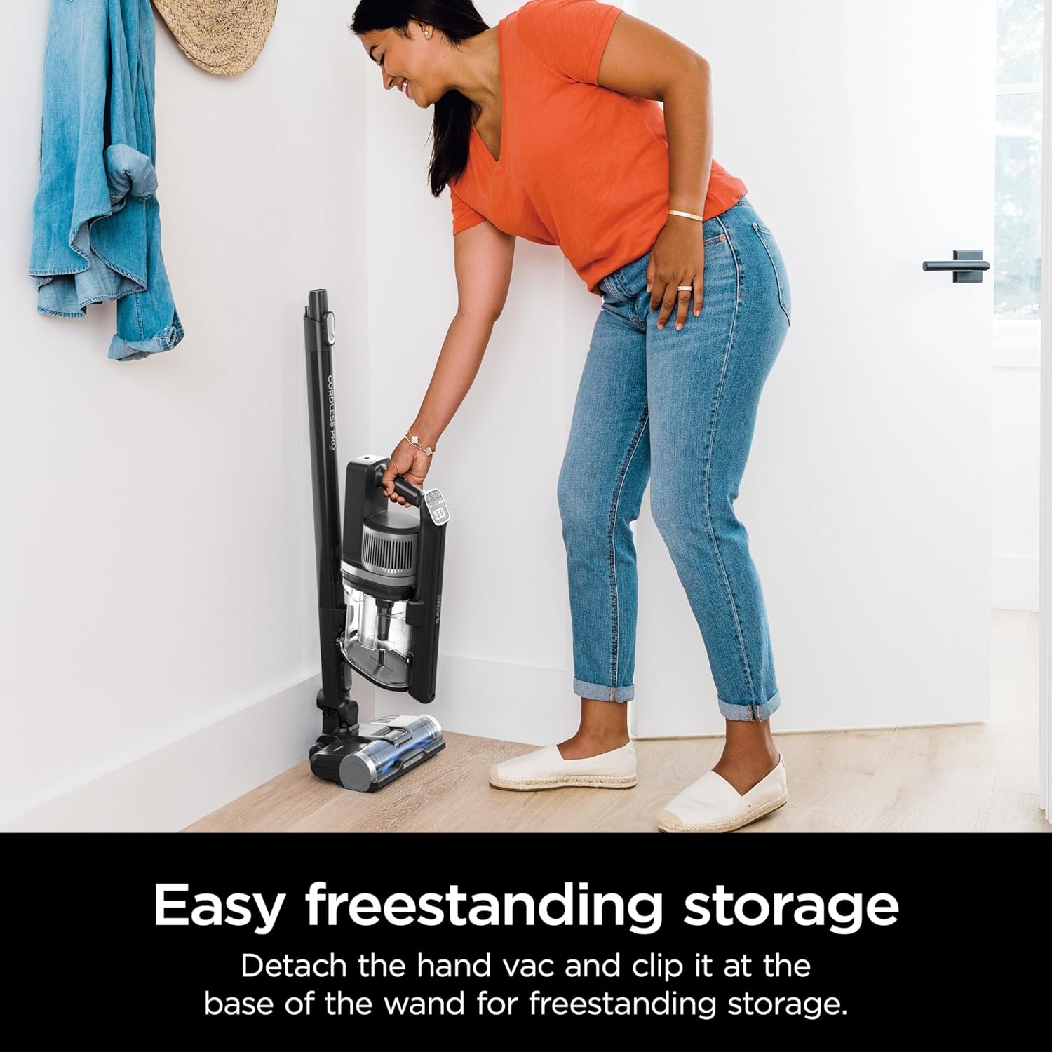 Cordless Stick Vacuum with HEPA Filtration and Self-Cleaning Brushroll W527